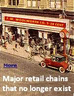 While it's all part of evolution and Darwinian economics, the sad reality is that when these stores die, parts of our memories go with them. Still, it's a lesson that most businesses must learn: adapt with the times, or be lost forever. Here are the top 50 major retailers that no longer exist.
